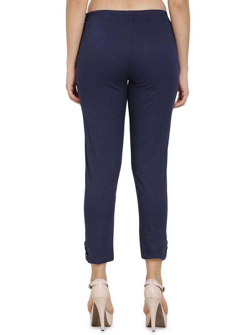 high rise button detail trouser - 16702697 - Zoom Image - 3