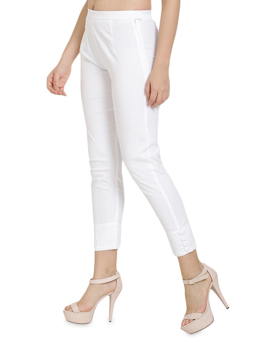 high rise button detail trouser - 16702698 - Zoom Image - 2