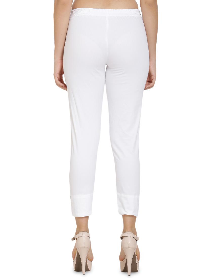 high rise button detail trouser - 16702698 - Zoom Image - 3