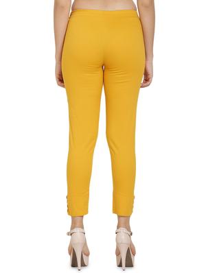 high rise button detail trouser - 16702700 - Standard Image - 3