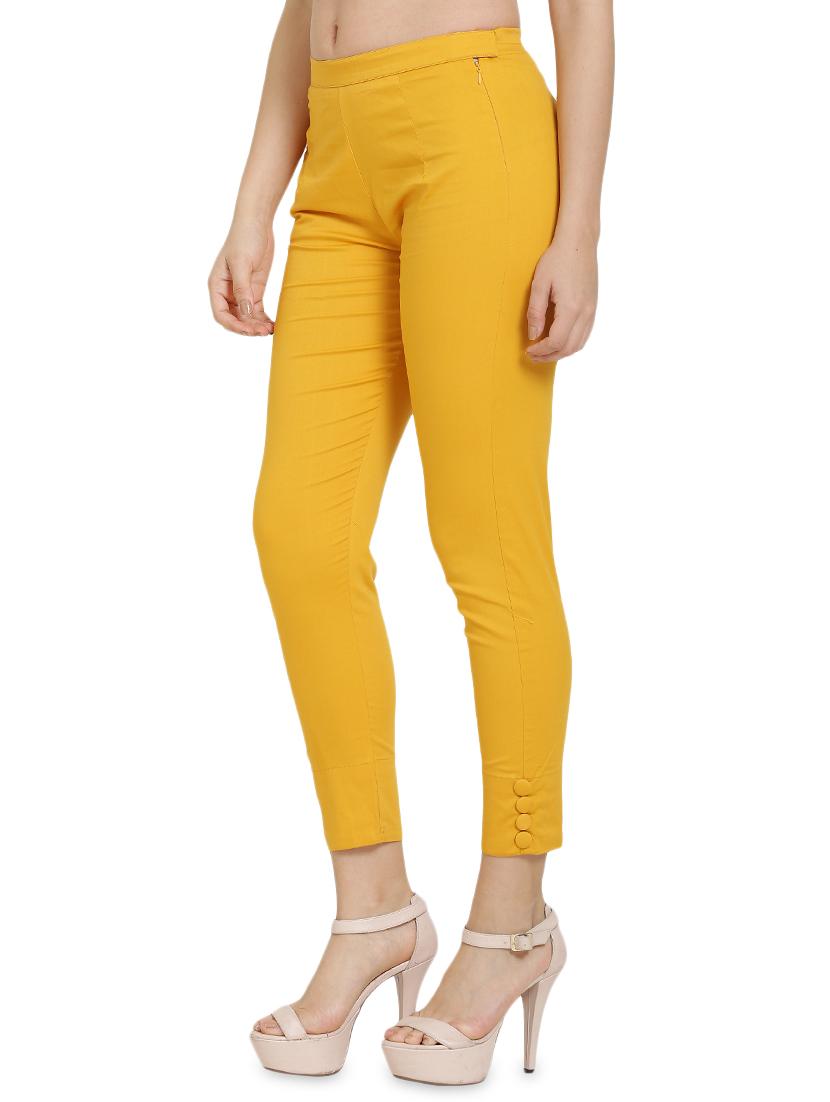 high rise button detail trouser - 16702700 - Zoom Image - 2