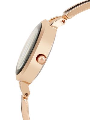 skylofts black strap silver dial gold plated analog watches for girls & women watches fashion - 16702705 - Standard Image - 2