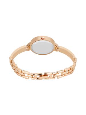 skylofts black strap silver dial gold plated analog watches for girls & women watches fashion - 16702705 - Standard Image - 3