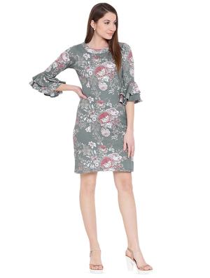 bell sleeved floral sheath dress - 16702810 - Standard Image - 4