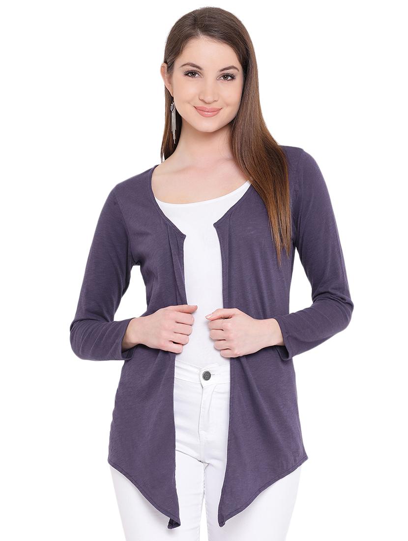 long sleeved asymmetric shrug - 16702832 - Zoom Image - 1