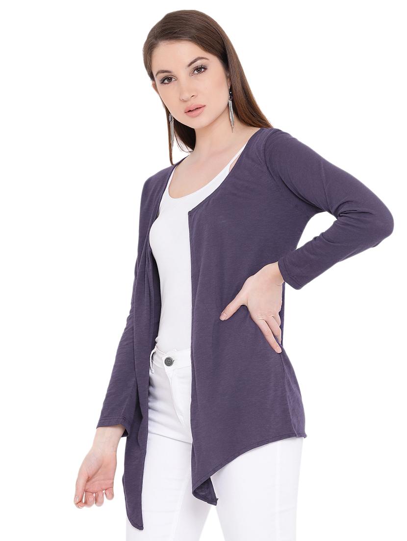 long sleeved asymmetric shrug - 16702832 - Zoom Image - 2