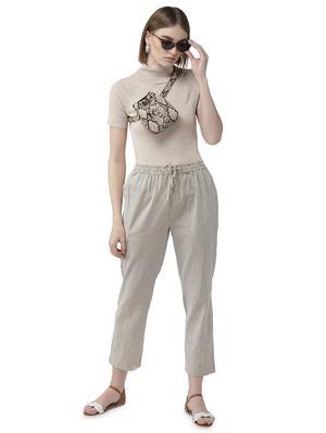 tie knot striped straight trouser - 16703059 - Standard Image - 4