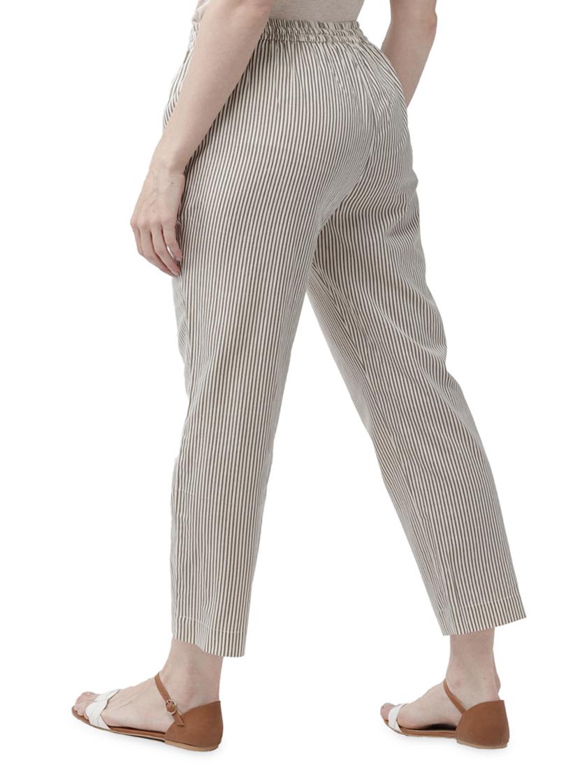 tie knot striped straight trouser - 16703059 - Zoom Image - 3