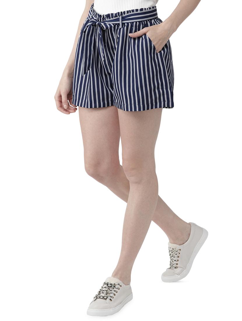 tie knot striped shorts - 16703060 - Zoom Image - 2