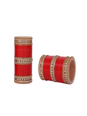 red gold tone metal bangles - 16703103 - Standard Image - 2