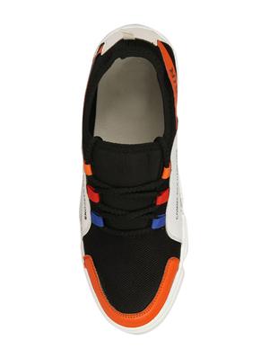 black mesh lace up sneakers - 16703110 - Standard Image - 4
