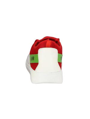 red mesh lace up sneakers - 16703113 - Standard Image - 3