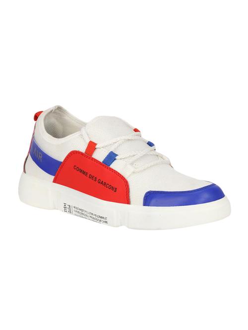 white mesh lace up sneakers - 16703114 - Standard Image - 1