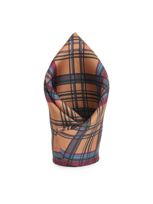 beige silk pocketsquare - 16703264 - Standard Image - 1