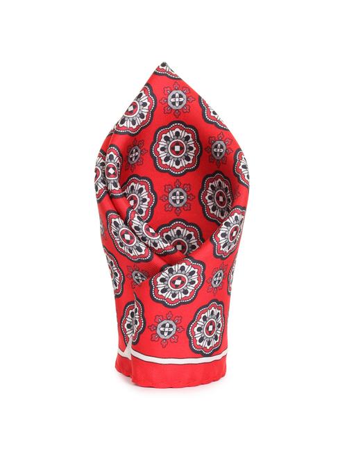 red silk pocketsquare - 16703266 - Standard Image - 1
