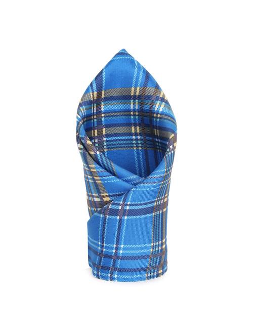 blue silk pocketsquare - 16703284 - Standard Image - 1