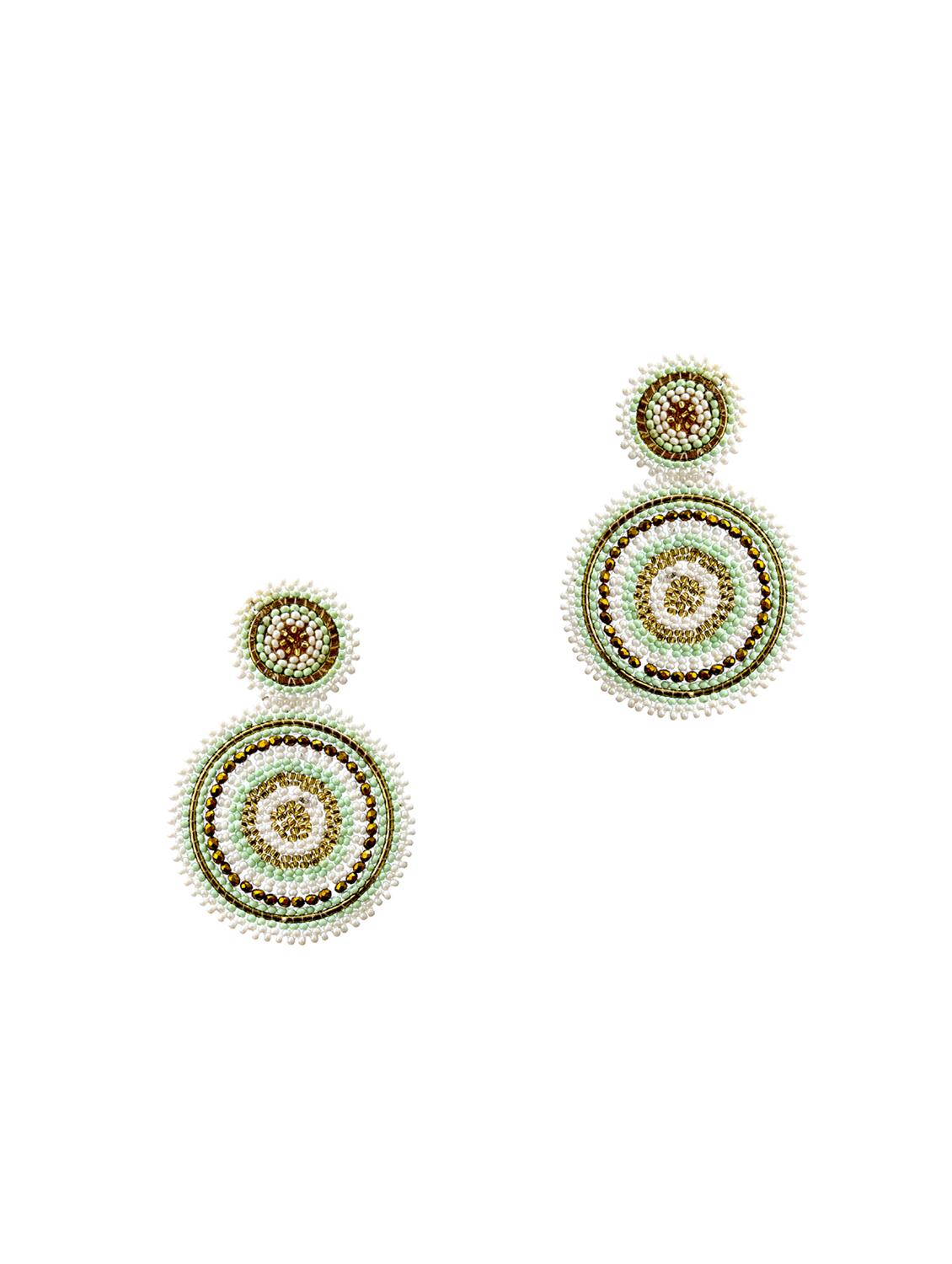 multi colored plastic drop earring - 16703314 - Zoom Image - 1