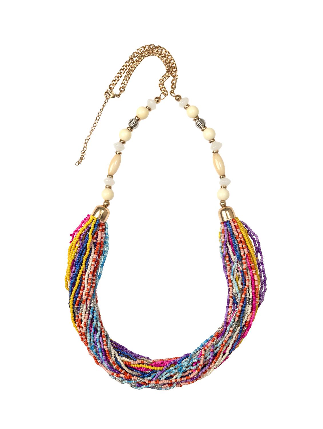 multi colored plastic necklace - 16703319 - Zoom Image - 1