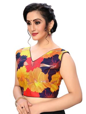floral print back detailed blouse - 16703327 - Standard Image - 2