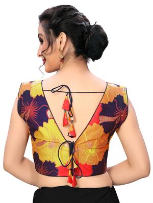 floral print back detailed blouse - 16703327 - Standard Image - 3