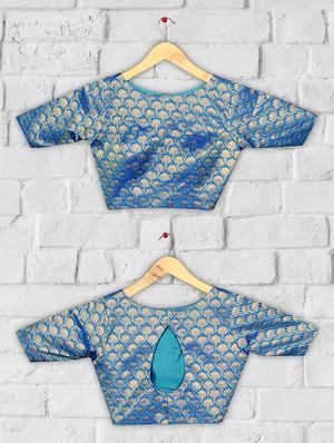 foil printed blouse - 16703328 - Standard Image - 4