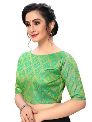 foil printed blouse - 16703333 - Standard Image - 2