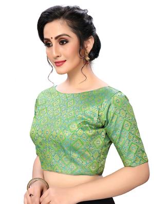 foil printed blouse - 16703337 - Standard Image - 2