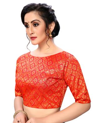 foil printed blouse - 16703339 - Standard Image - 2