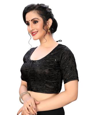 solid sequined blouse - 16703341 - Standard Image - 2
