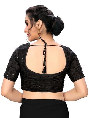 solid sequined blouse - 16703341 - Standard Image - 3