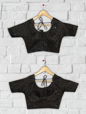 solid sequined blouse - 16703341 - Standard Image - 4
