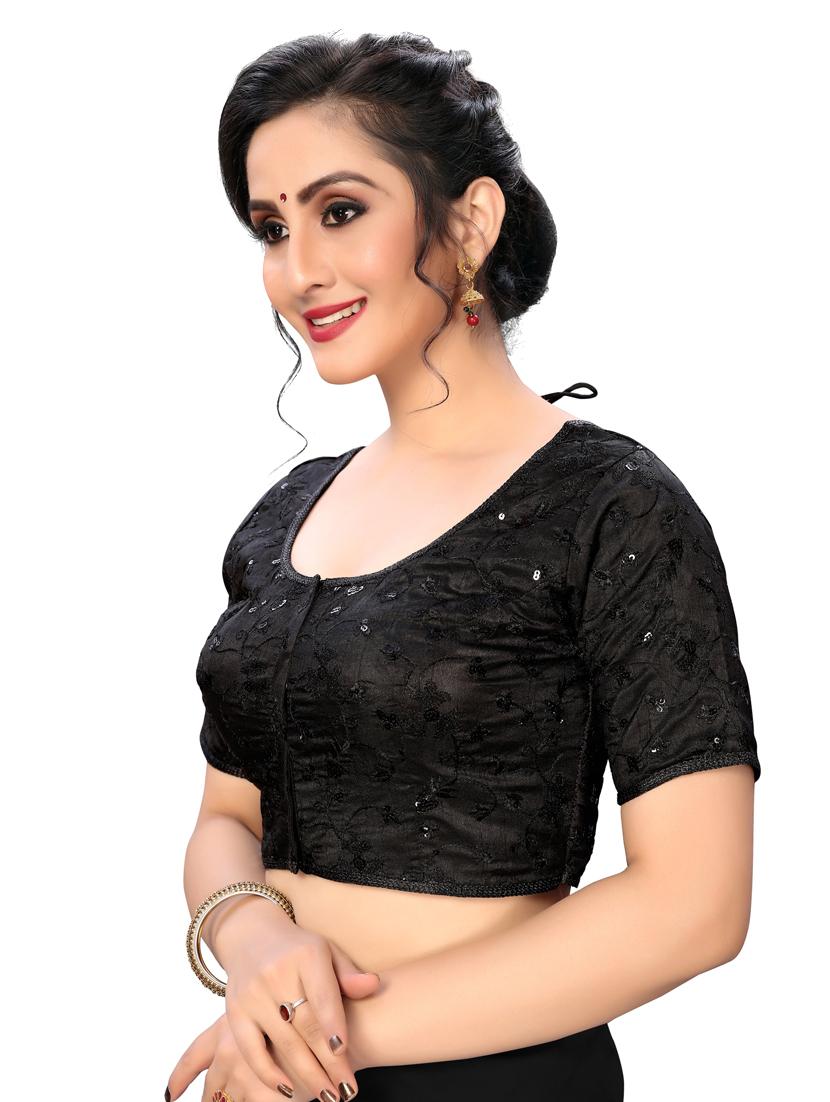 solid sequined blouse - 16703341 - Zoom Image - 2