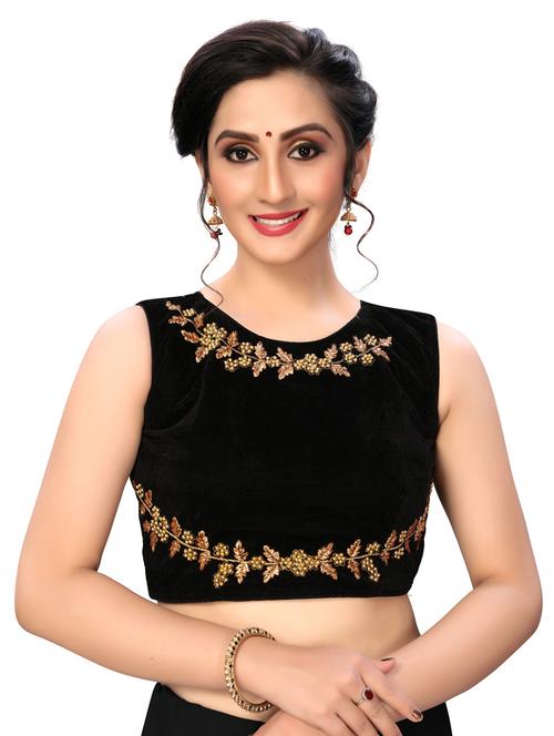 solid embroidered blouse - 16703343 - Standard Image - 1