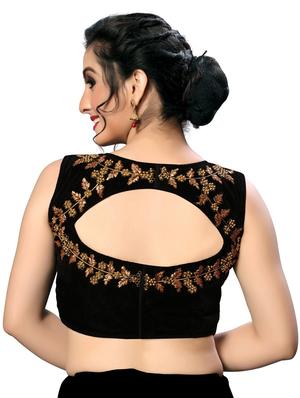 solid embroidered blouse - 16703343 - Standard Image - 3