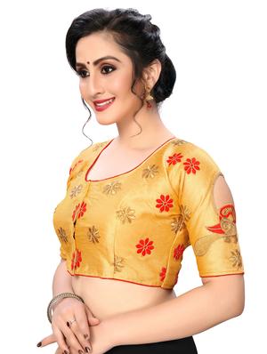 solid embroidered blouse - 16703345 - Standard Image - 2