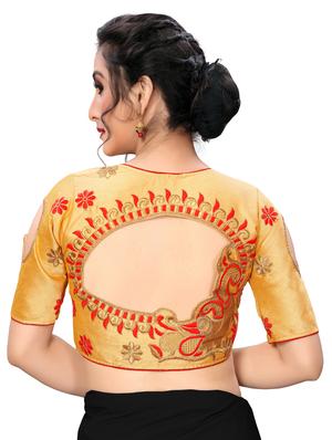 solid embroidered blouse - 16703345 - Standard Image - 3