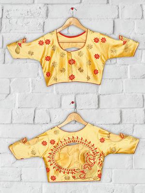 solid embroidered blouse - 16703345 - Standard Image - 4