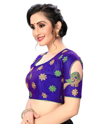 solid embroidered blouse - 16703347 - Standard Image - 2