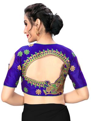 solid embroidered blouse - 16703347 - Standard Image - 3