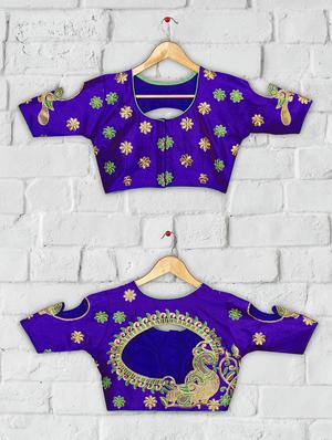 solid embroidered blouse - 16703347 - Standard Image - 4
