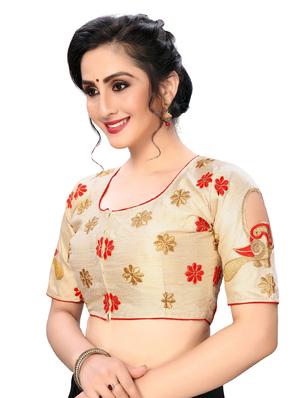solid embroidered blouse - 16703348 - Standard Image - 2