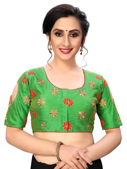 solid embroidered blouse - 16703350 - Standard Image - 1