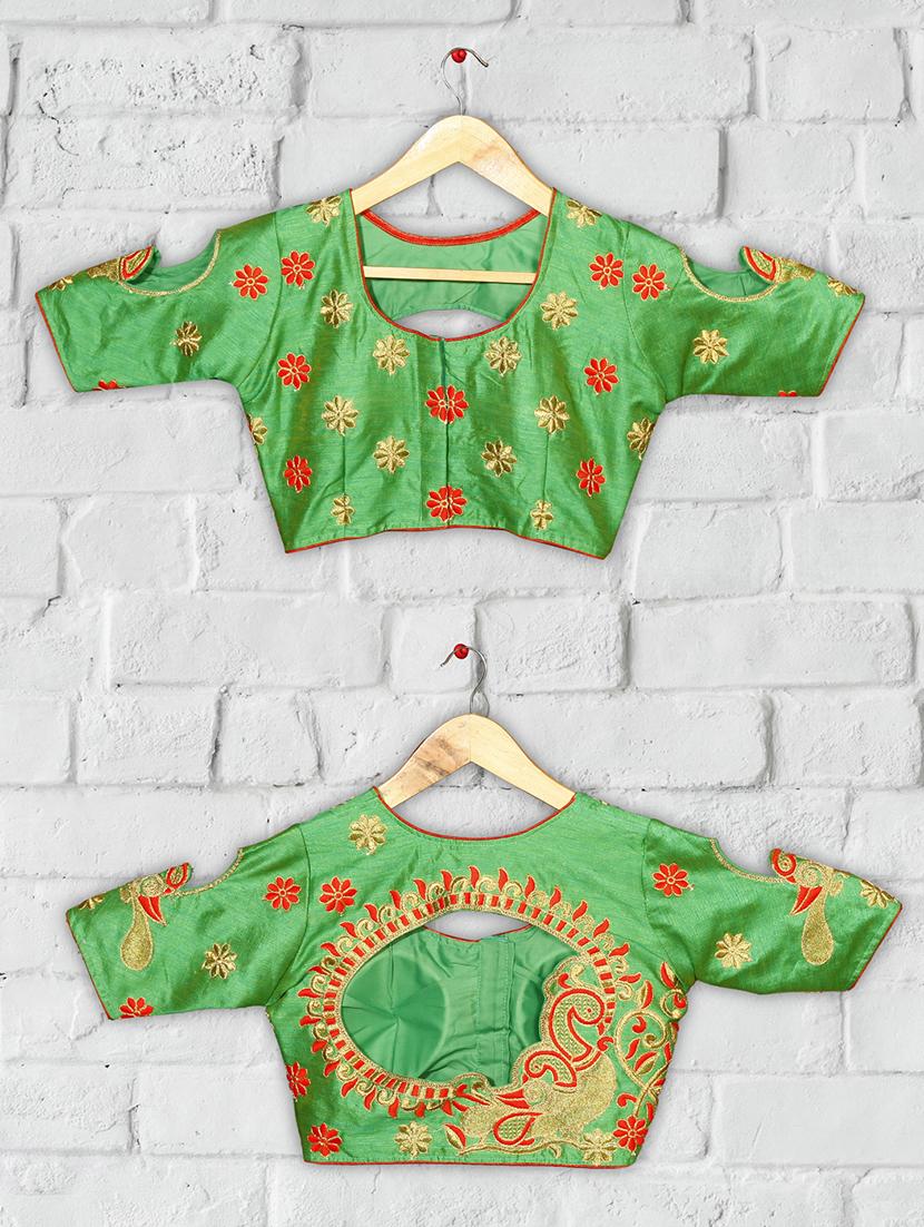 solid embroidered blouse - 16703350 - Zoom Image - 4