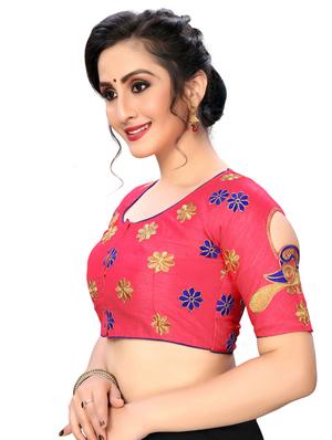 solid embroidered blouse - 16703352 - Standard Image - 2