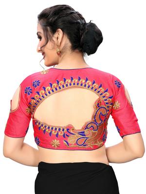 solid embroidered blouse - 16703352 - Standard Image - 3
