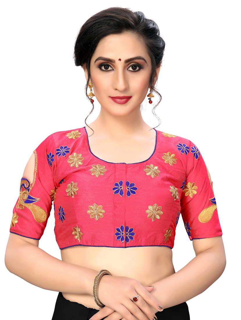 solid embroidered blouse - 16703352 - Zoom Image - 1
