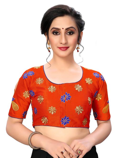 solid embroidered blouse - 16703354 - Standard Image - 1