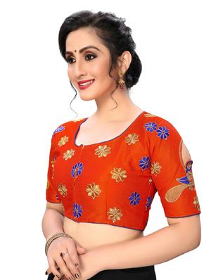 solid embroidered blouse - 16703354 - Standard Image - 2