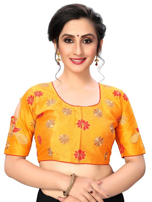 solid embroidered blouse - 16703357 - Standard Image - 1