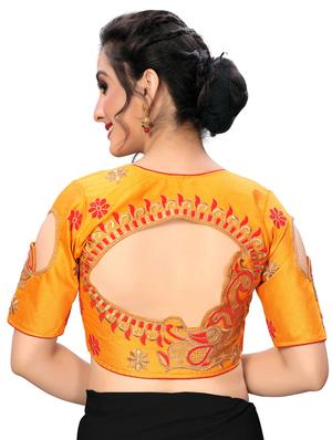 solid embroidered blouse - 16703357 - Standard Image - 3